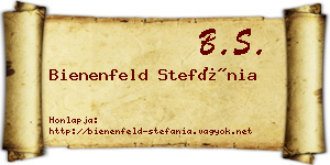 Bienenfeld Stefánia névjegykártya